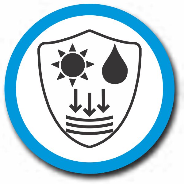 Heat Proof, Water Proof & Stress Proof icon